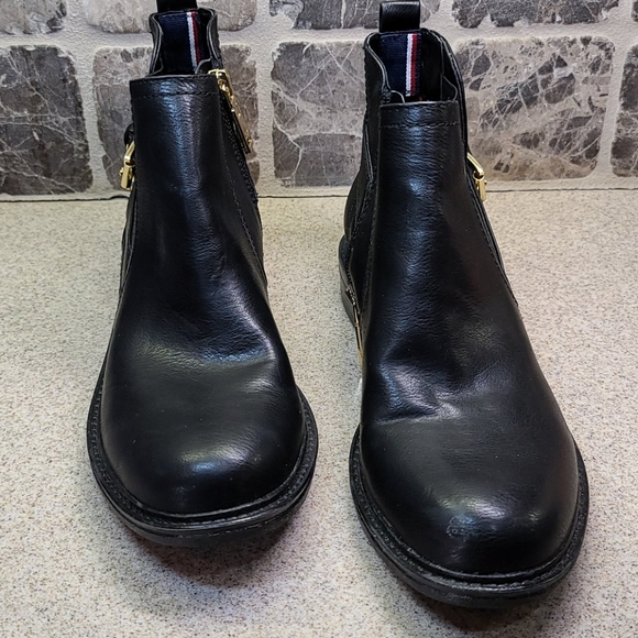 TOMMY HILFIGER 8 M Ankle Boots 👢  Black - Picture 10 of 12